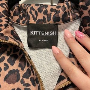 Kittenish Cropped Sweatshirt